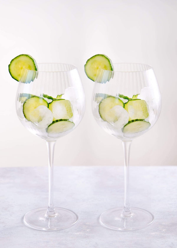 Linear Gin Goblets Set of 2 - Distinctly Living