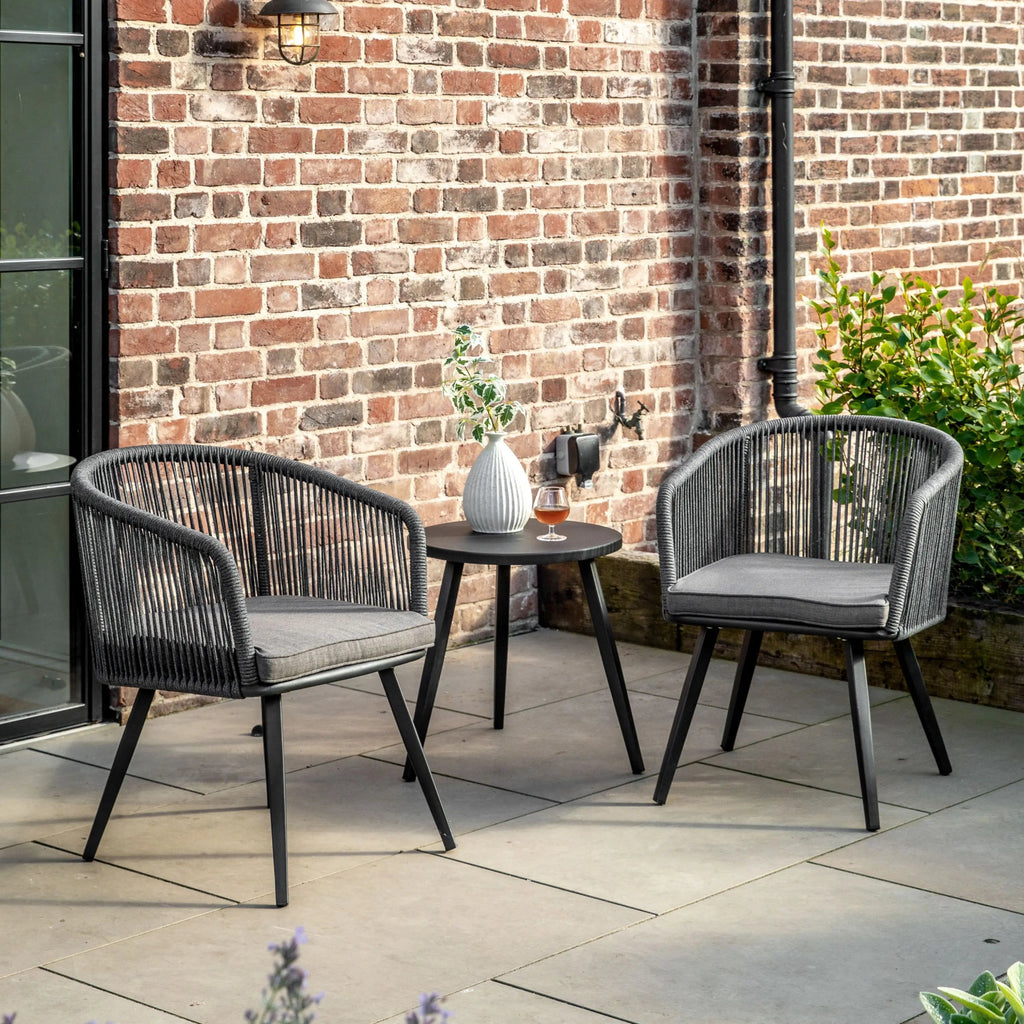 Lisbon Bistro Set - 2 Chairs and Side Table - Distinctly Living