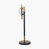 Loreto White Orb and Black Metal - Table Lamp - Distinctly Living