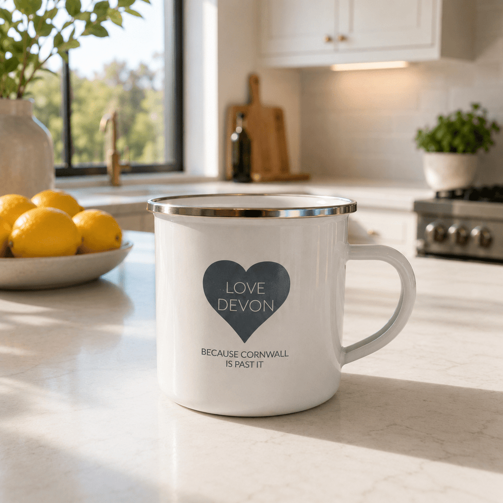 Love Devon - Enamel Mug - Distinctly Living