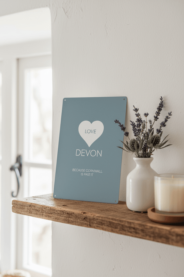 Love Devon - Metal Sign - Distinctly Living