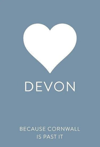 Love Devon - Unframed Print - Distinctly Living