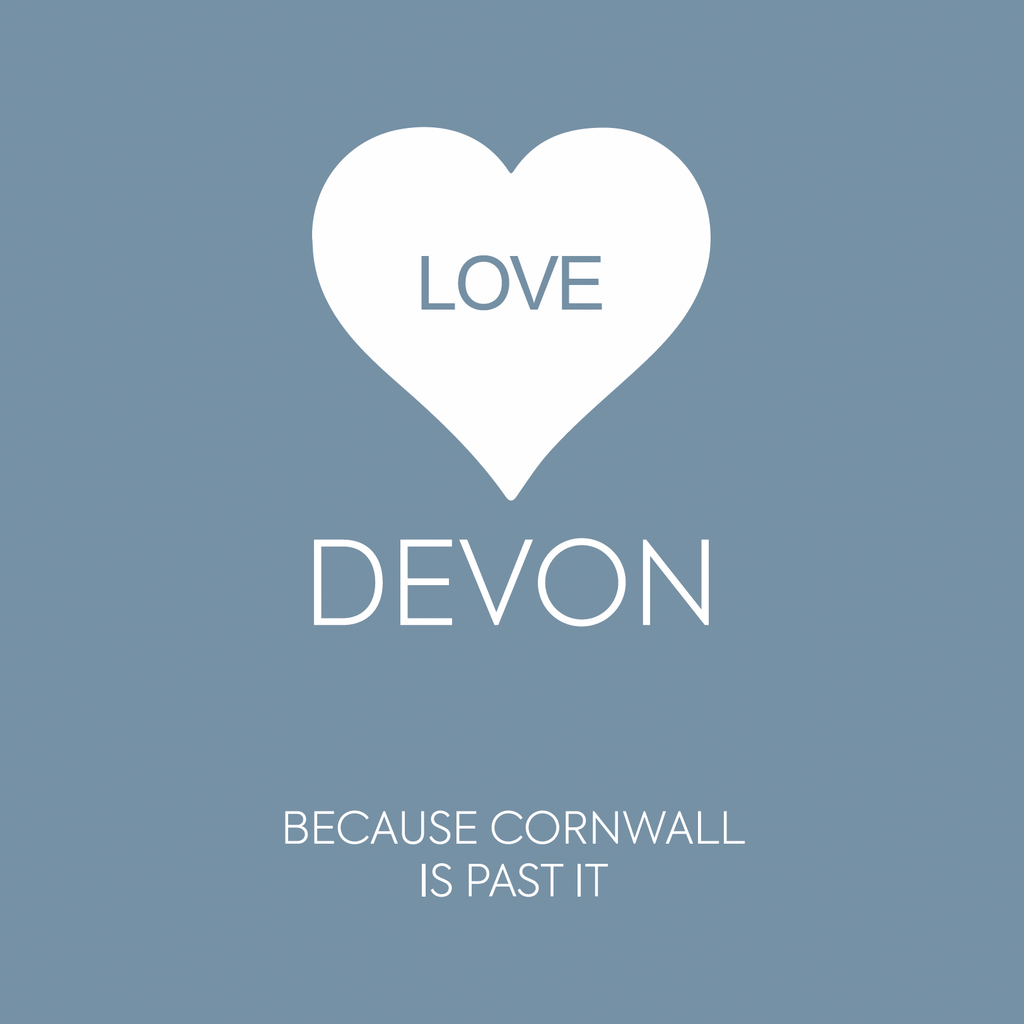Love Devon - Unframed Print - Distinctly Living