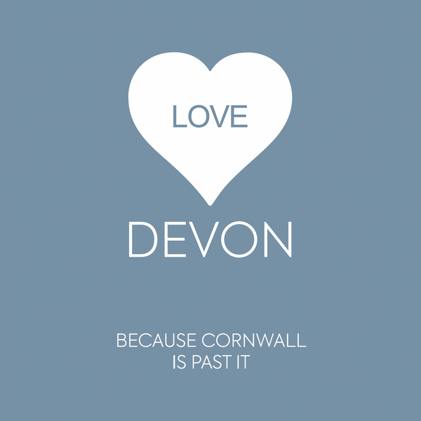 Love Devon - Unframed Print - Distinctly Living