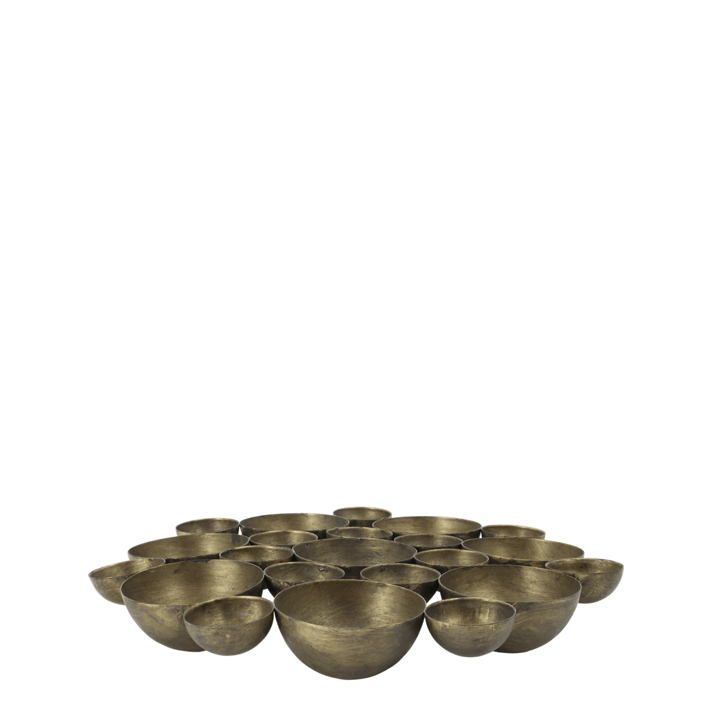 Lucienne Antique Brass Tealight Centrepiece - Distinctly Living