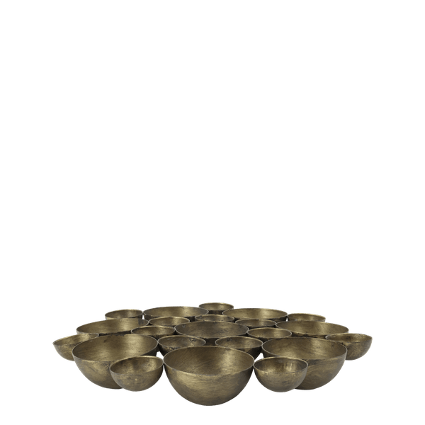 Lucienne Antique Brass Tealight Centrepiece - Distinctly Living