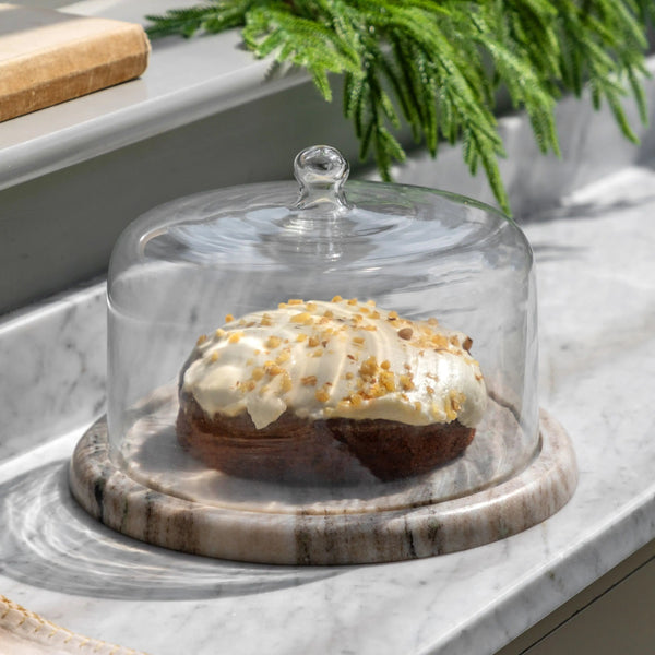 Marble Based Cake Dome - Distinctly Living