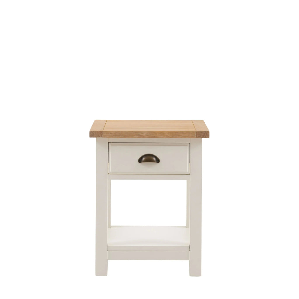 Marlborough Bedside Cabinet - White - Distinctly Living
