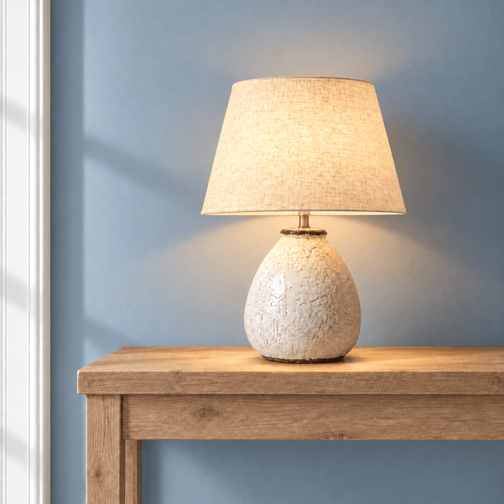 Milan Lamp with Linen Shade - Distinctly Living