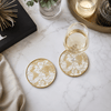 Mirrored World Map Round Coasters - Set of 4 - Distinctly Living