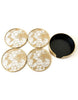 Mirrored World Map Round Coasters - Set of 4 - Distinctly Living