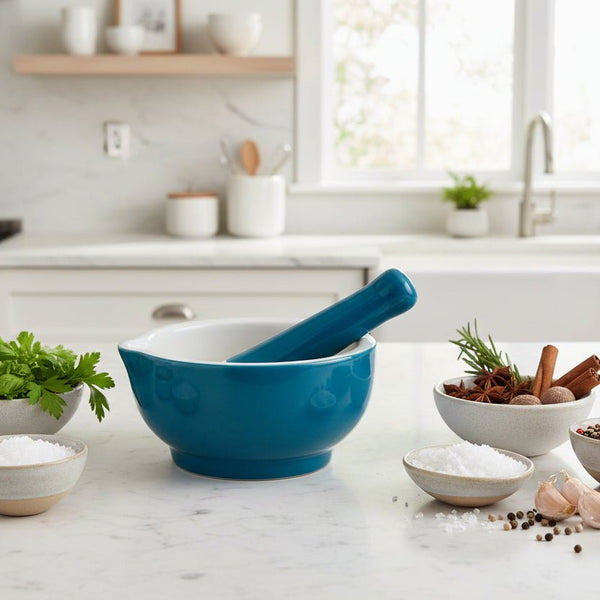Mortar & Pestle - Teal - Distinctly Living