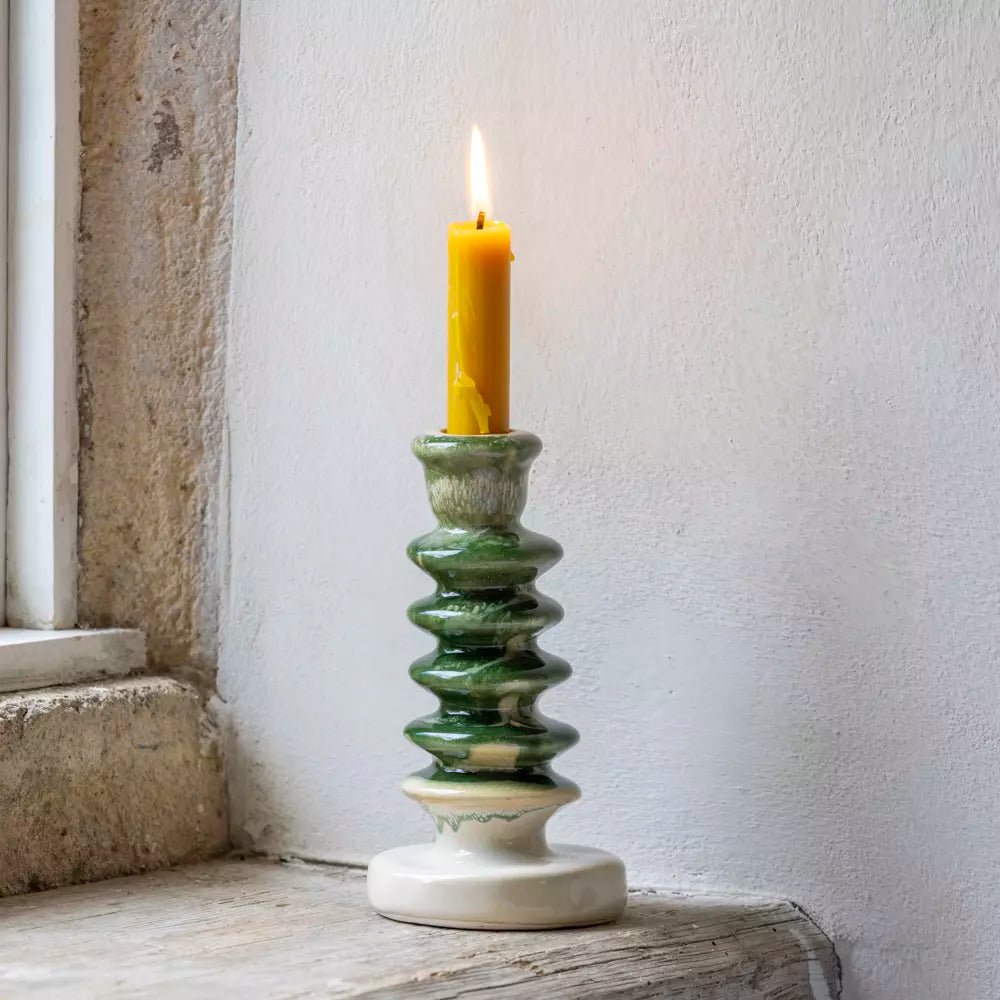Moss Green Candlestick - Distinctly Living