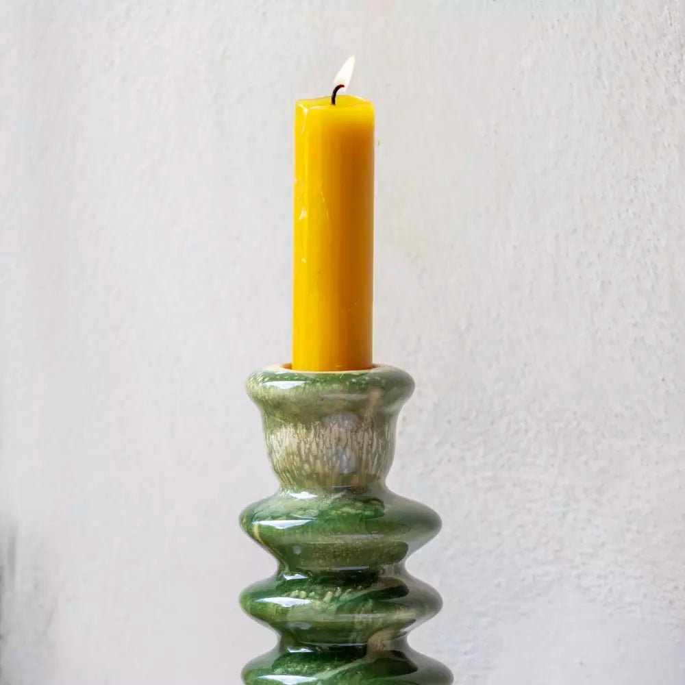 Moss Green Candlestick - Distinctly Living