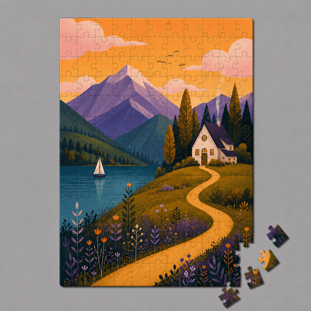 Mountain Escape Mini Jigsaw Puzzle - Distinctly Living