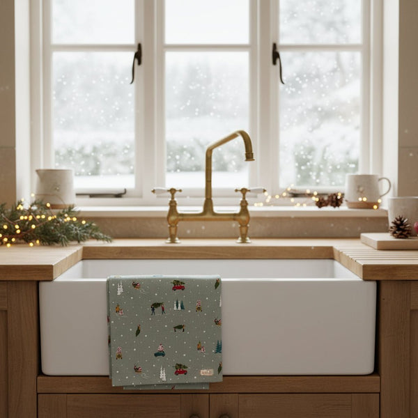 Multi Home for Christmas Tea Towel - Distinctly Living