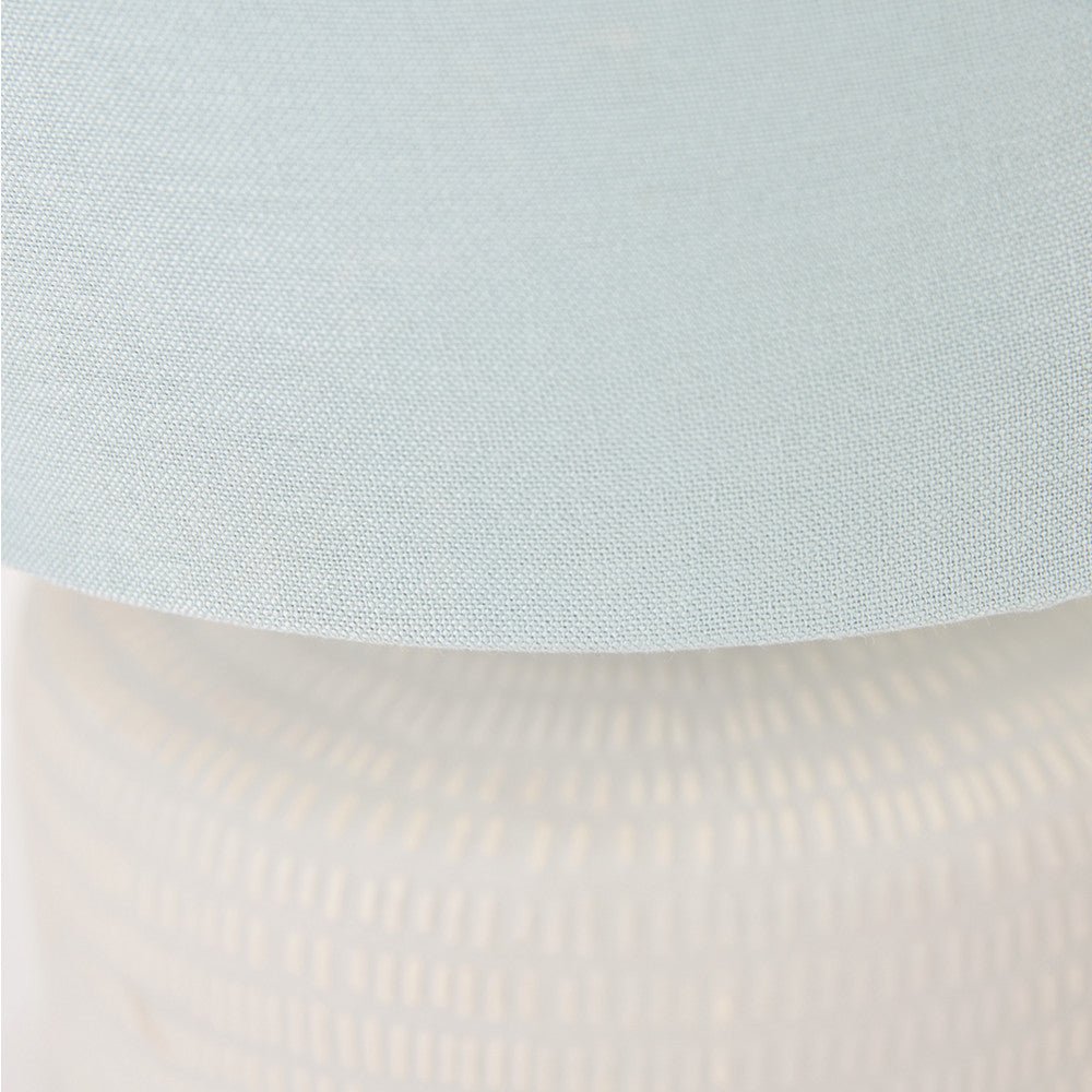 Nardo Duck Egg Textured Ceramic - Table Lamp - Tall or Short - Distinctly Living
