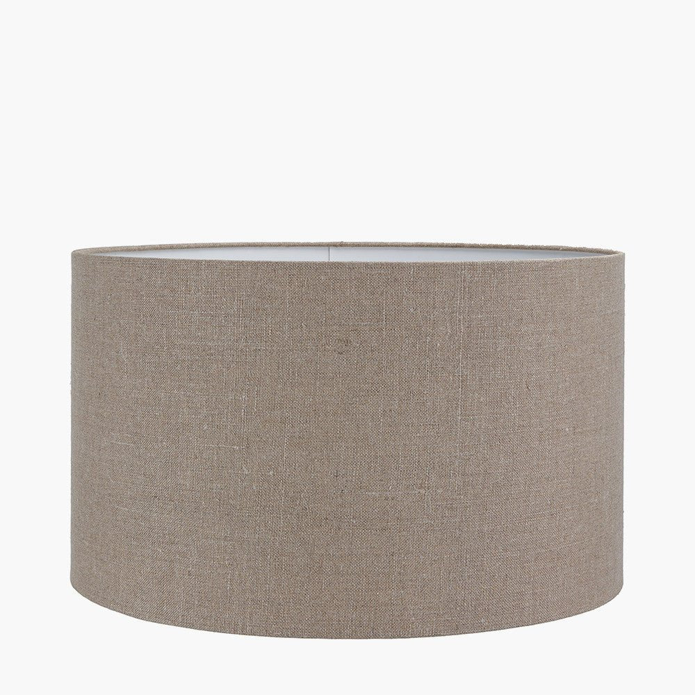 Natural Linen Drum Lamp Shade - Various Sizes - Distinctly Living