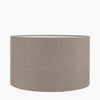 Natural Linen Drum Lamp Shade - Various Sizes - Distinctly Living