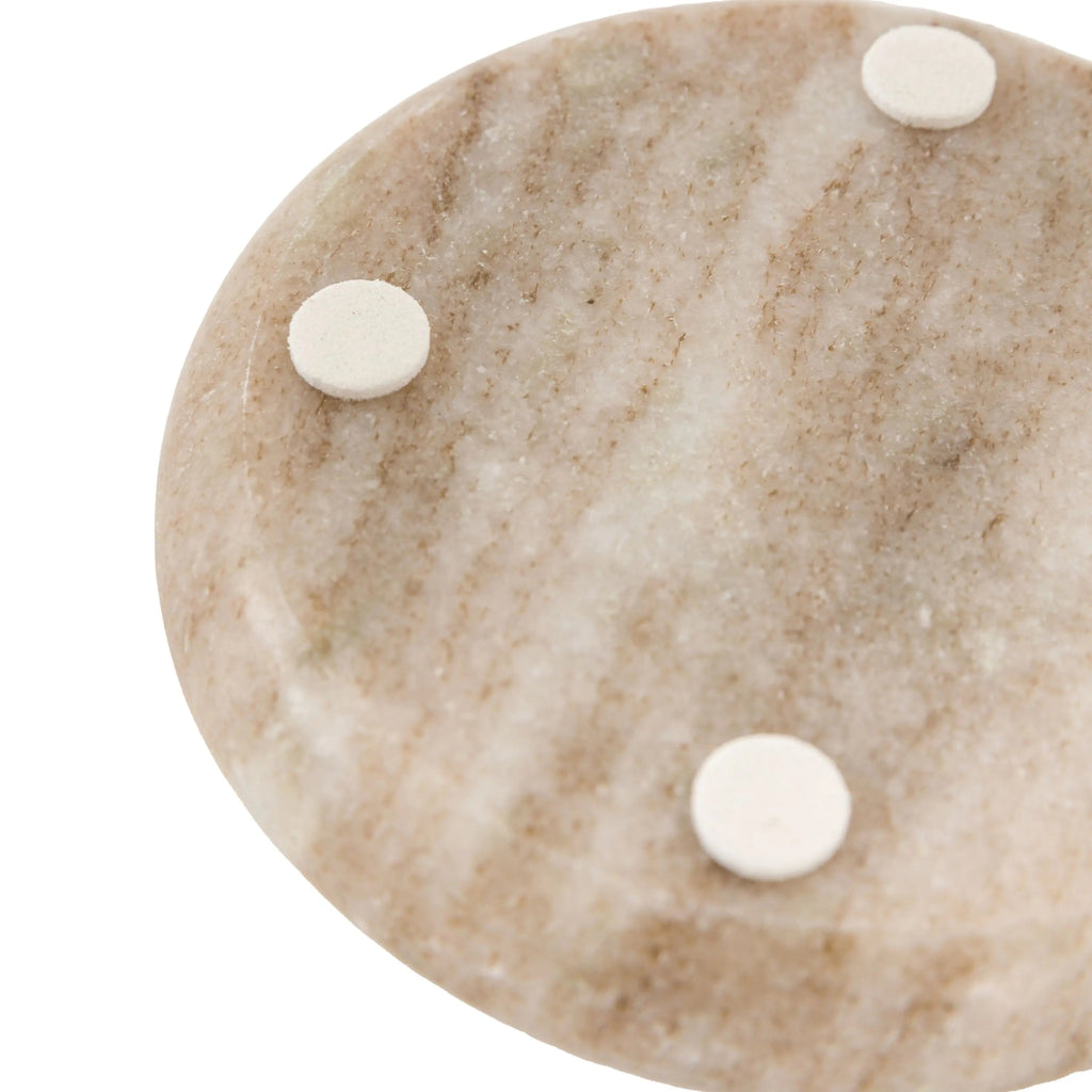 Natural Marble Coasters with Lip - Set of 4 - Distinctly Living