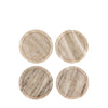 Natural Marble Coasters with Lip - Set of 4 - Distinctly Living