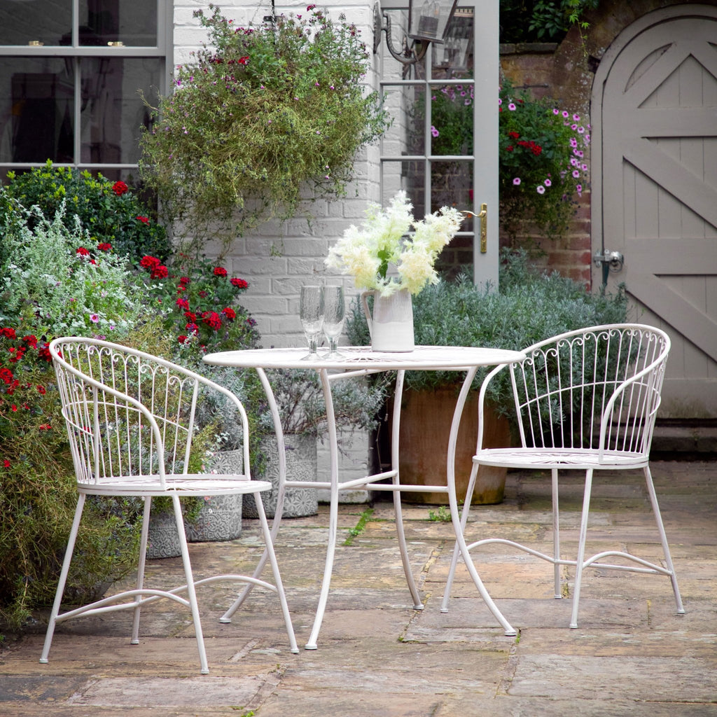 Naxos Bistro Set - Antique White or Bark Brown - Distinctly Living