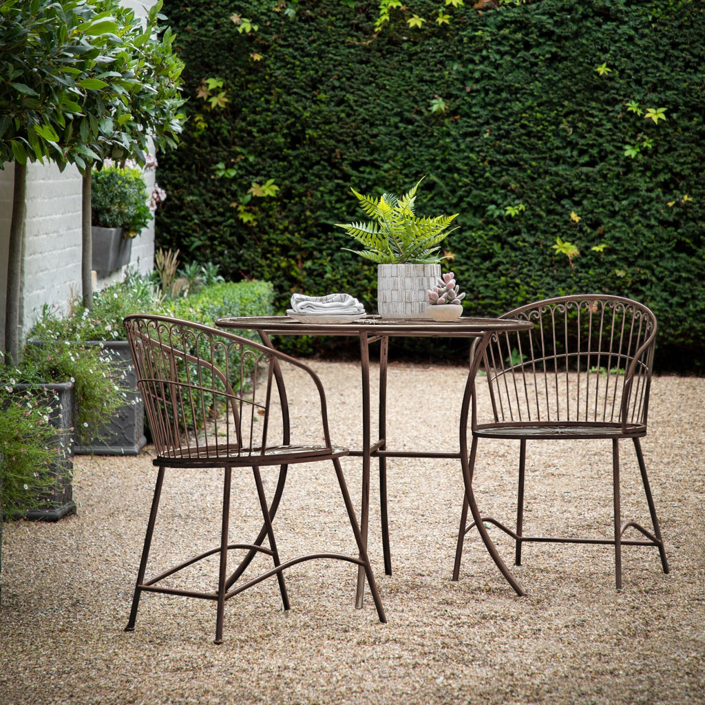 Naxos Bistro Set - Antique White or Bark Brown - Distinctly Living
