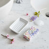 Nerina Orange Blossom Soap and Dish Set - Distinctly Living