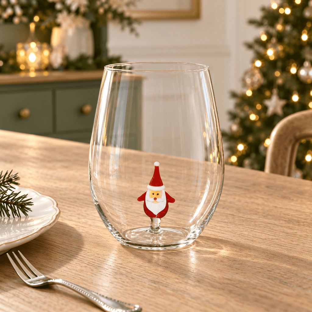 Noel's Toast Santa Glass Tumbler 500ml - Distinctly Living