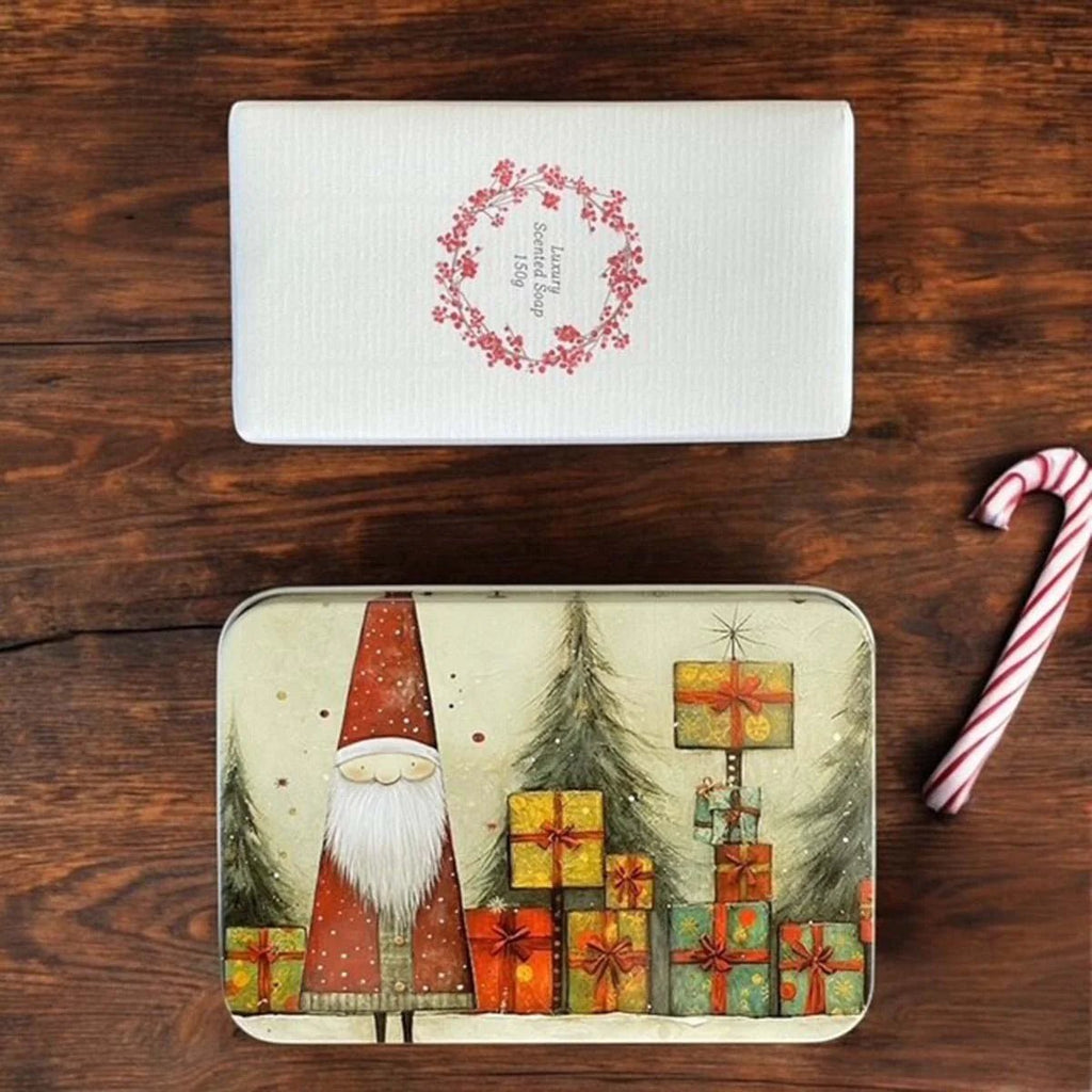 Nordic Father Christmas Scented Soap in Gift Tin - Distinctly Living