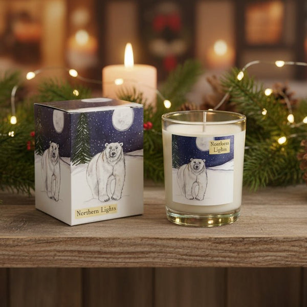 Northern Lights Polar Bear Votive - Distinctly Living