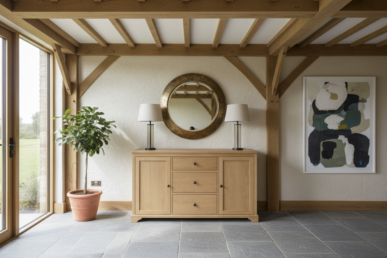 Oak Sideboard in Barn Conversion