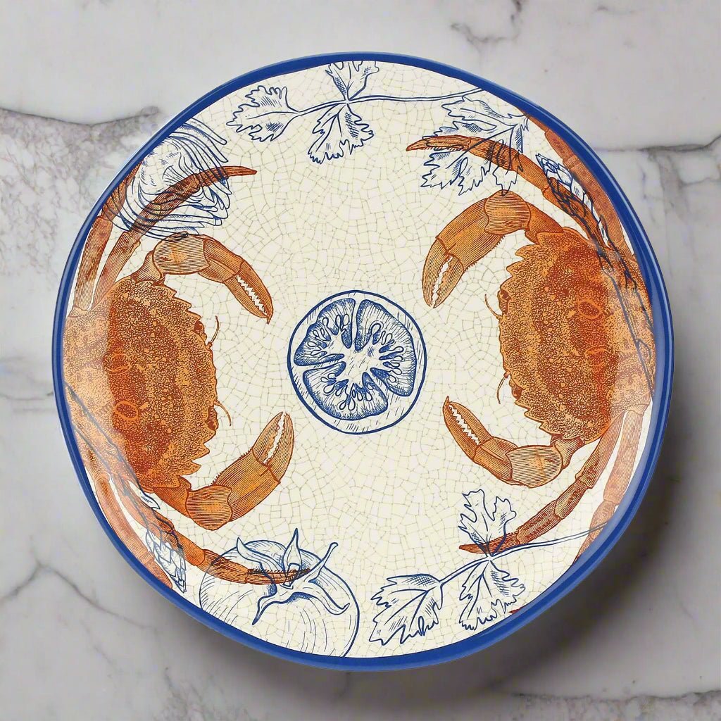 Ocean Life - Medium Serving Platter - Crab - Distinctly Living