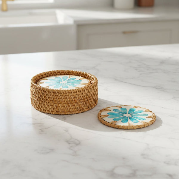 Ocean Peral Coaster Set of 6 - Distinctly Living