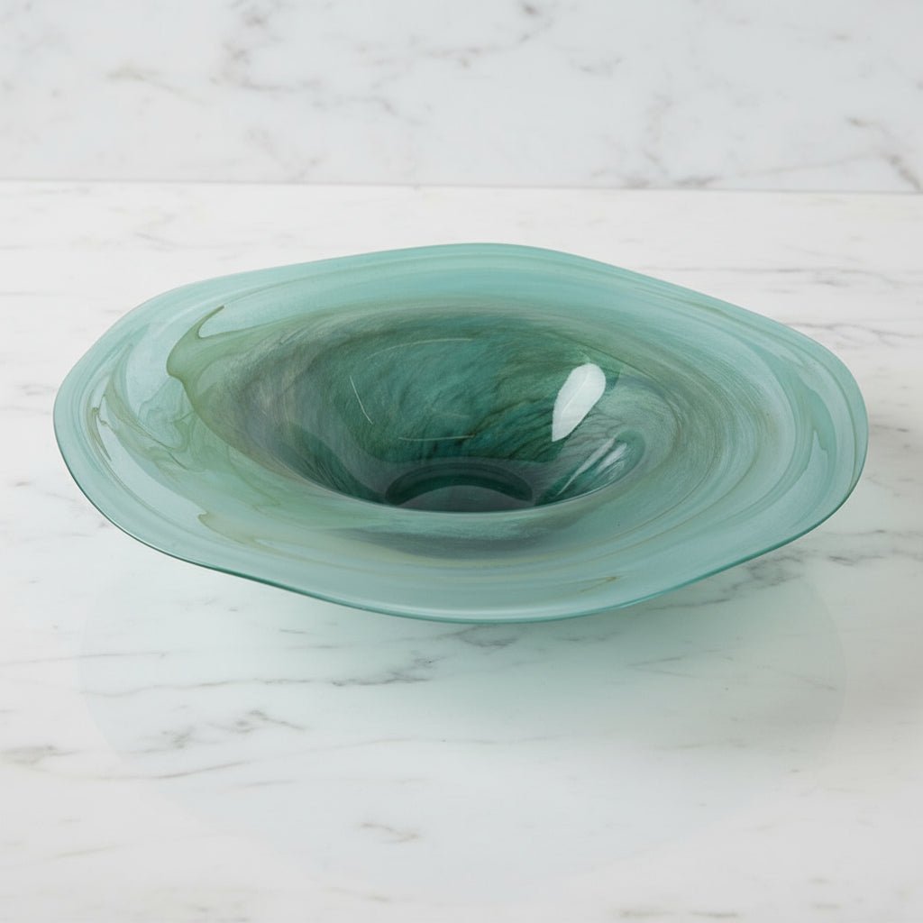 Ocean Wave Green Bowl - Distinctly Living