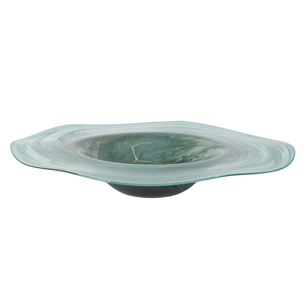 Ocean Wave Green Bowl - Distinctly Living