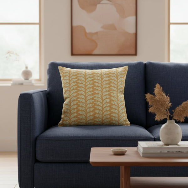 Ochre Branch Cushion - Distinctly Living