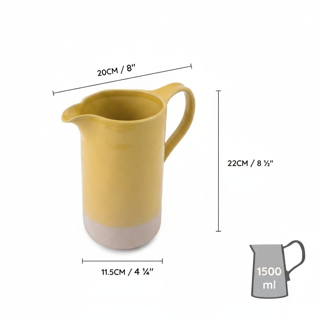 Ochre Pitcher 1.5 litre - Distinctly Living