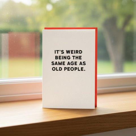 Old People Greetings Card - Distinctly Living