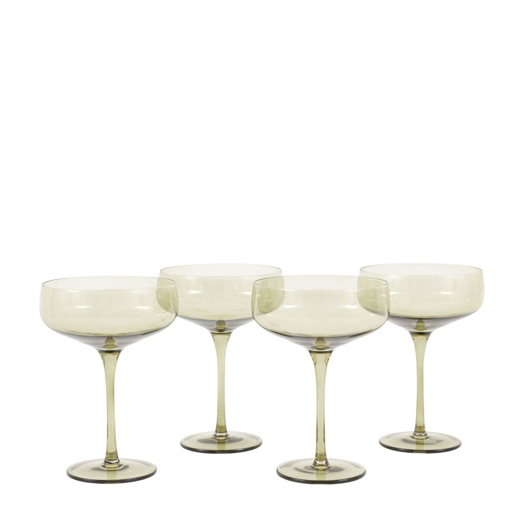 Olive Green Coupe - Set of 4 - Distinctly Living