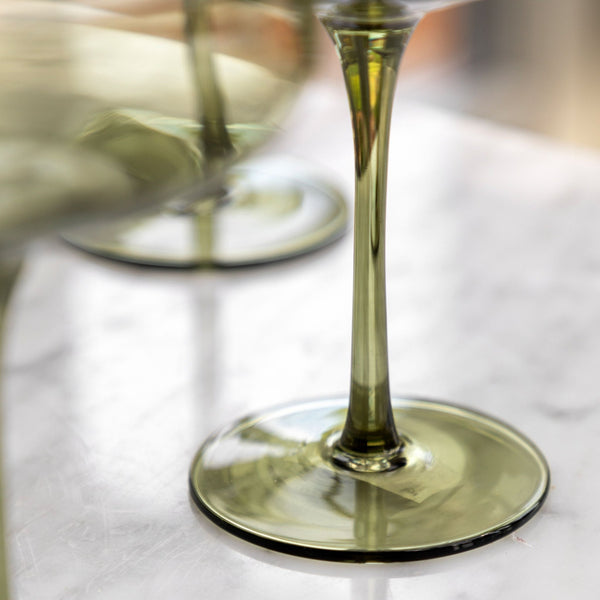 Olive Green Coupe - Set of 4 - Distinctly Living