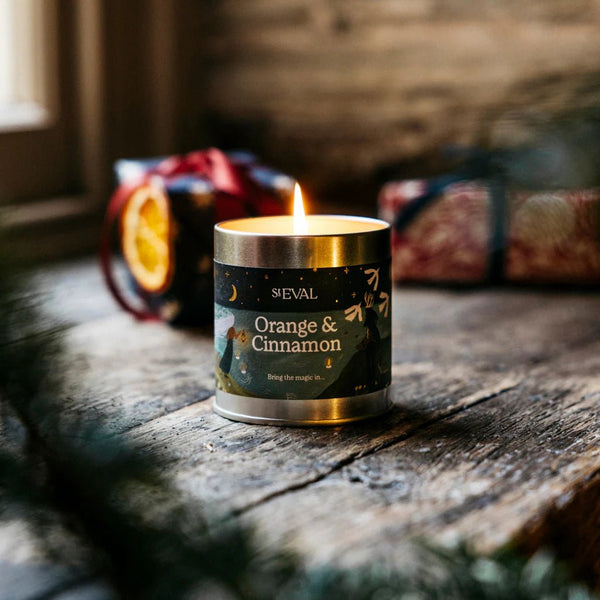 Orange and Cinamon Candle Tin - Distinctly Living
