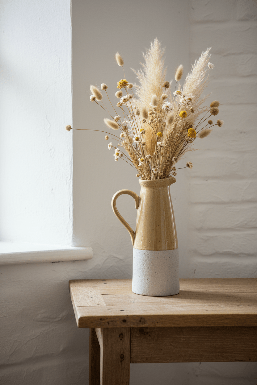 Organic Ceramic Jug Vase - Distinctly Living