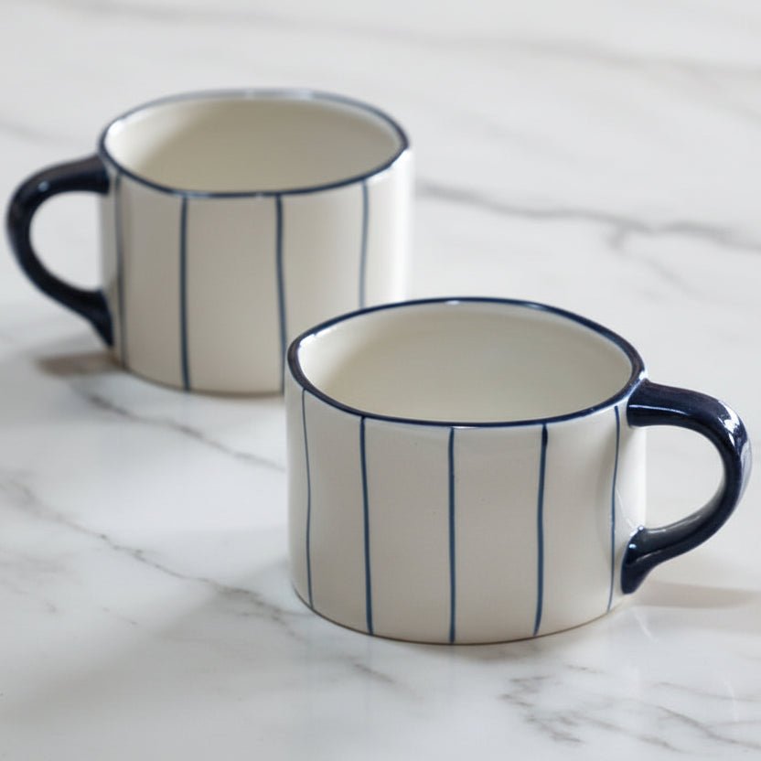 Organic Coastal Stripe Mug - Distinctly Living