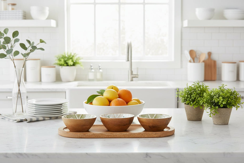 Orne Set of 3 Nibble Bowls on a Tray - Distinctly Living
