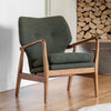 Oslo Arm Chair - Green, Ochre, Leather or Cream - Distinctly Living