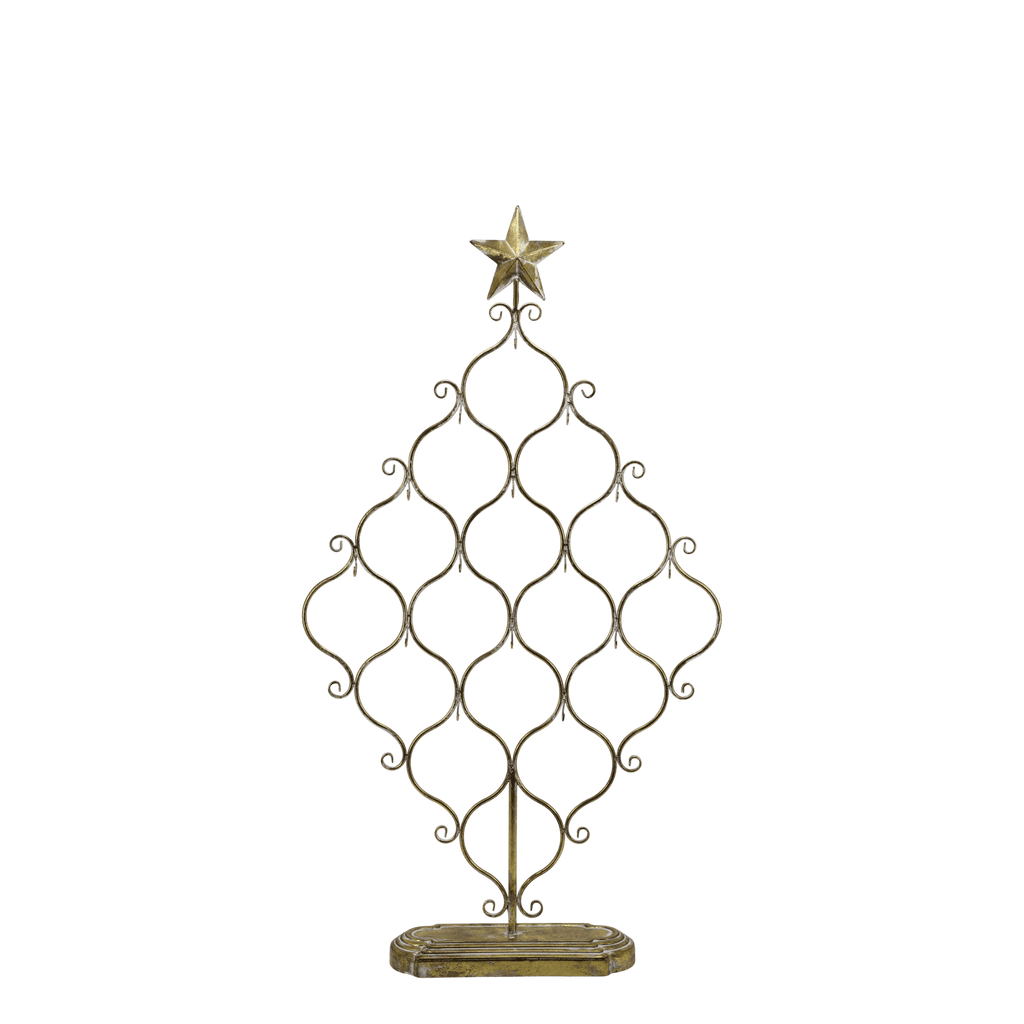 Ottilie Antique Brass Bauble Display Tree - Distinctly Living
