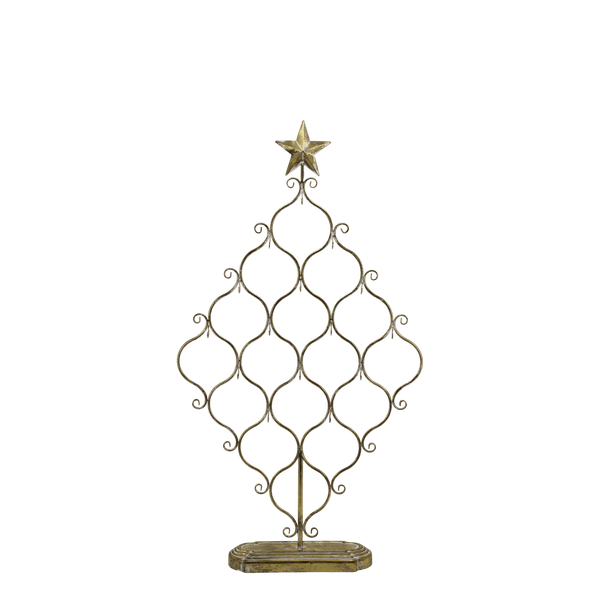 Ottilie Antique Brass Bauble Display Tree - Distinctly Living