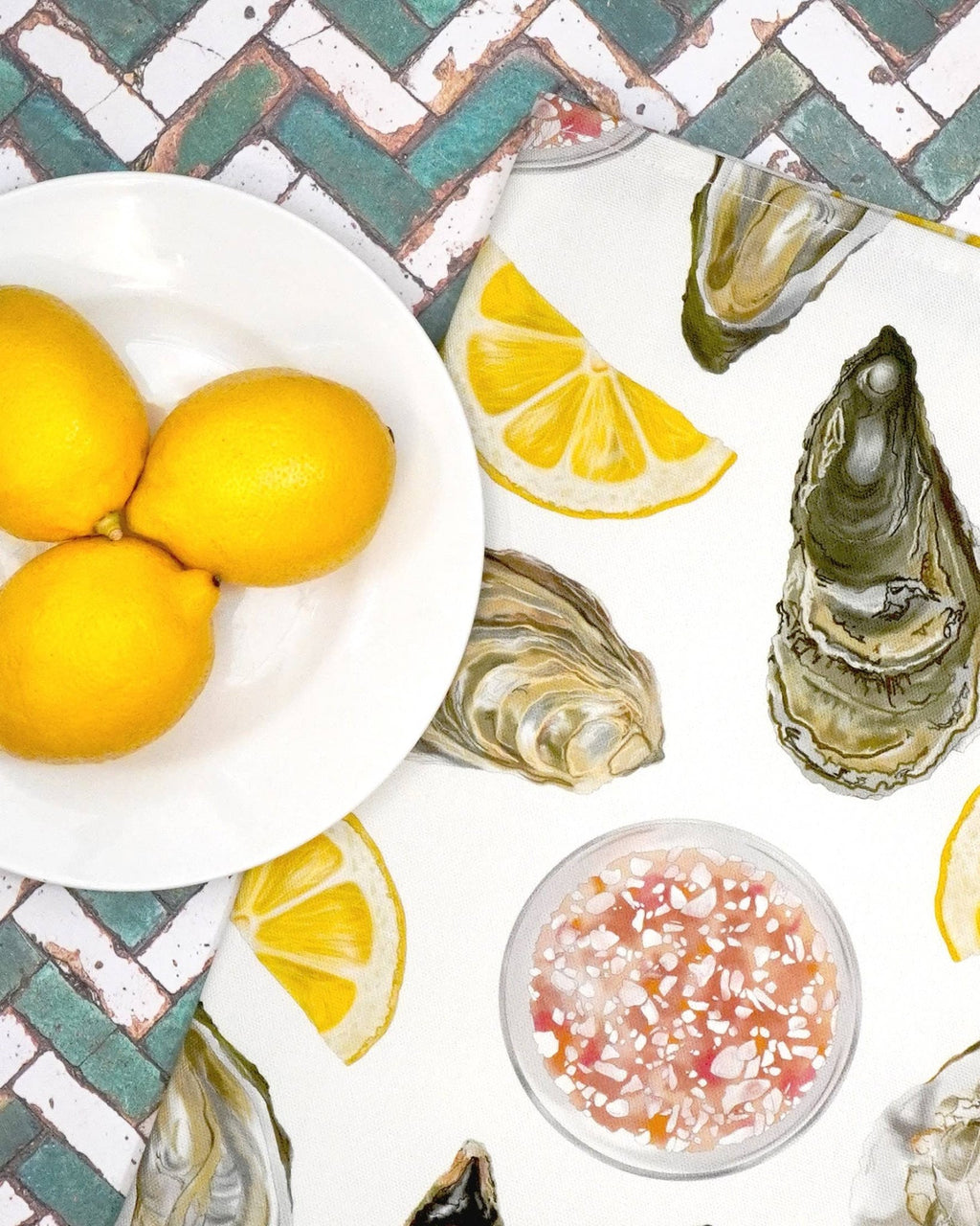 Oyster Tea Towel - Distinctly Living