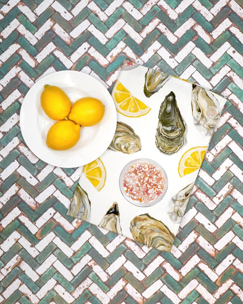 Oyster Tea Towel - Distinctly Living